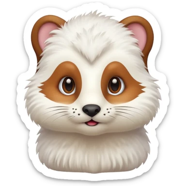 Quiero crear unos emojis del animal armiño sticker