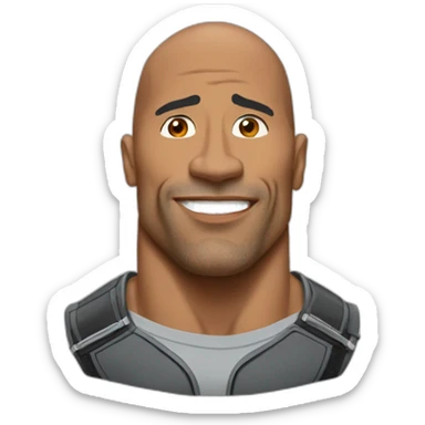 The rock qui fronce les sourcilr sticker
