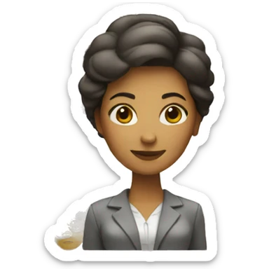 Architect woman sticker