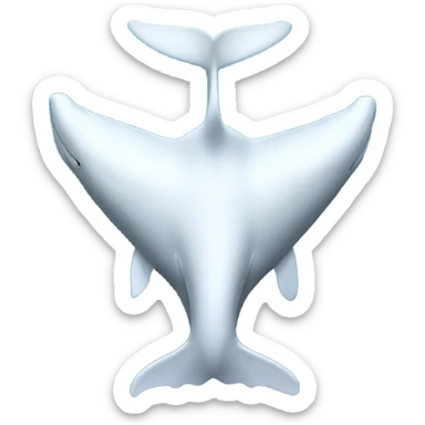 white whale , underside sticker
