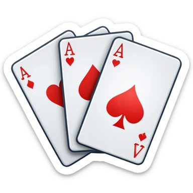 playing cards sticker