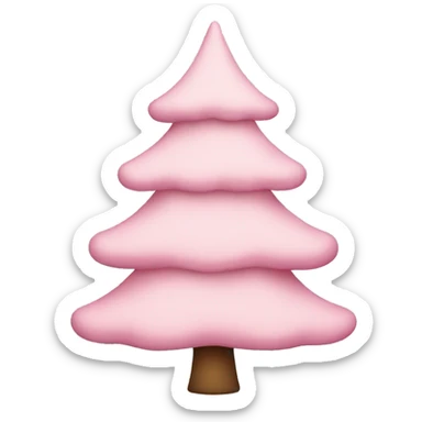 Light pink Christmas tree sticker