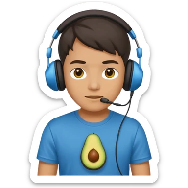 avocado playz youtuber sticker