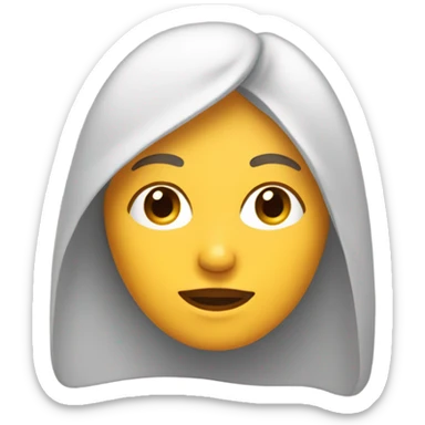 Haz un emoji de una mujer tapada  sticker