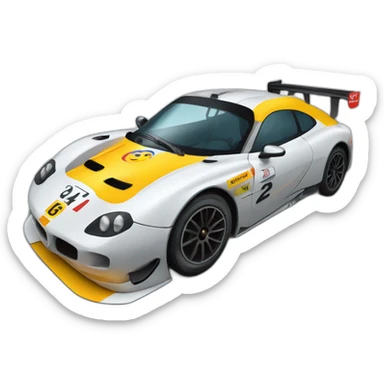voiture de course des 24 du mans sticker
