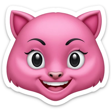 la pantera rosa de la caricatura sticker