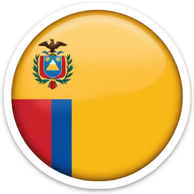 Bandera de colombia circular sticker