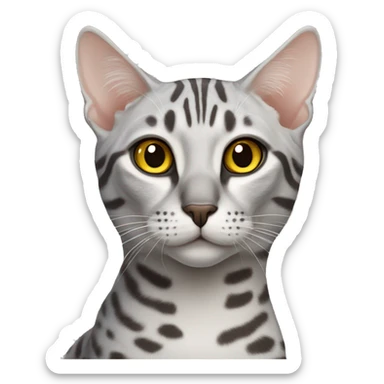 Egyptian mau cat sticker
