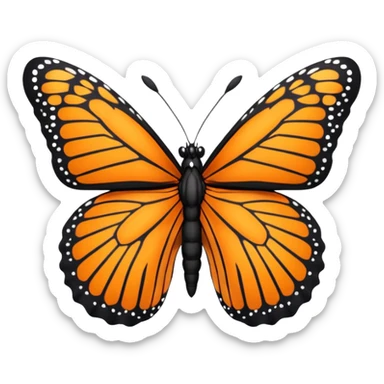 Monarch butterfly sticker