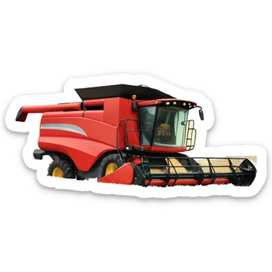 Combine harvester sticker