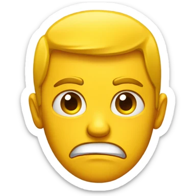 Emoji yellow student angry sticker