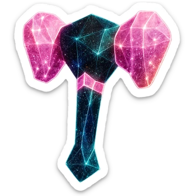 Add neon glow and glitter effects to the lightstick, keep the black and pink color scheme, no hearts, maintain original style. Transparent background. sticker