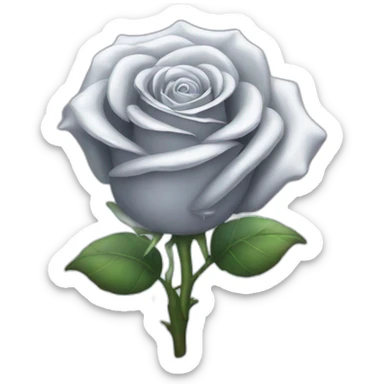 Silver rose holographic with majestic sparkles sticker