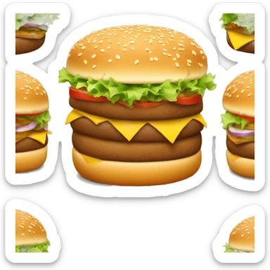 Big Mac burger sticker