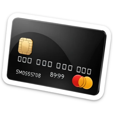 black credit card, no text sticker