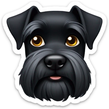 Black Schnauzer no neck sticker