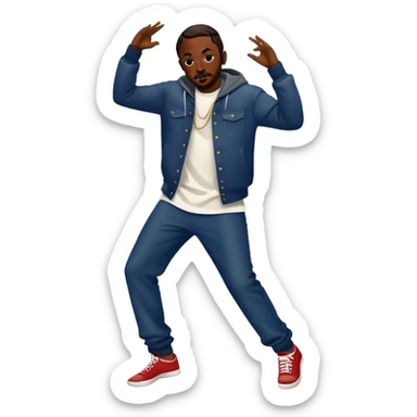 Kendrick Lamar dancing  sticker