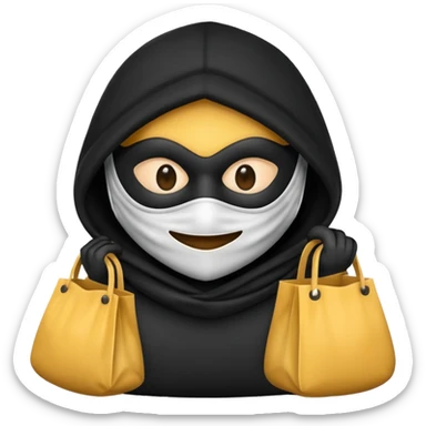 Thief emoji sticker