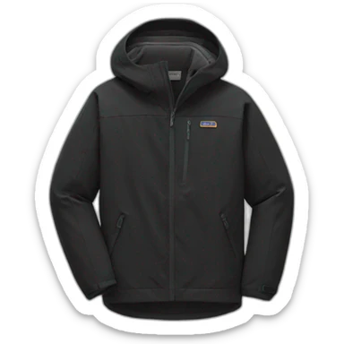 black-patagonia-jacket sticker