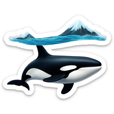 killer whale sticker