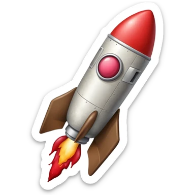 turd with lipstick sitting on a rocket heading to the moon sticker