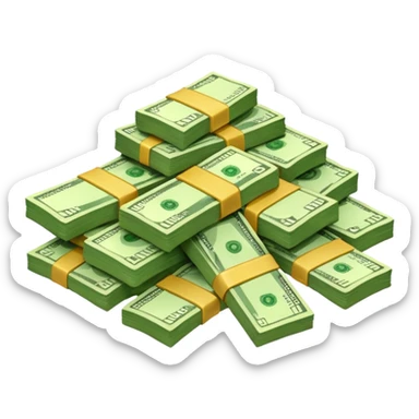 stash of money sticker