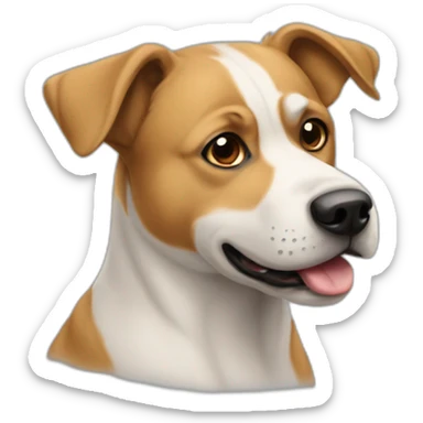 Chien a l'envers  sticker