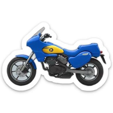 Moto kansas azul sticker