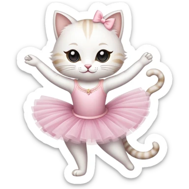Gato bailarina sticker