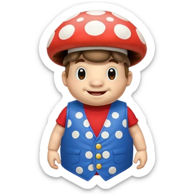Toad from mario sticker