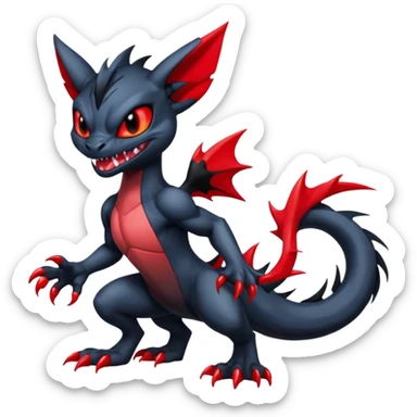 Venom-Stitch-Zekrom-Sneasel-fusion, full body sticker