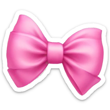 pink bow  sticker