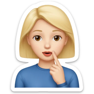 🫂+🤫 sticker