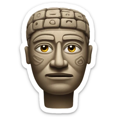 a "Nailed Head" of the "Chavin Culture" sticker