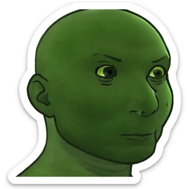 Bald guy with bugatti car  sticker