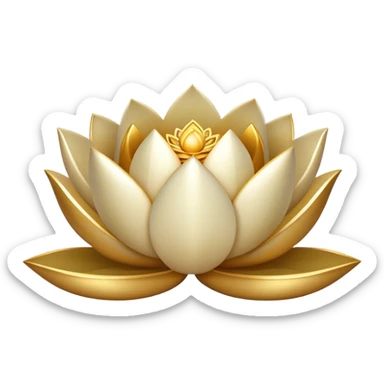 White Lotus logo sticker