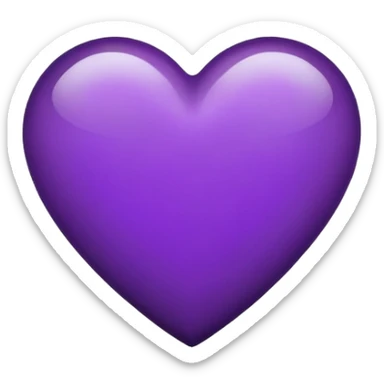 dark purple heart sticker