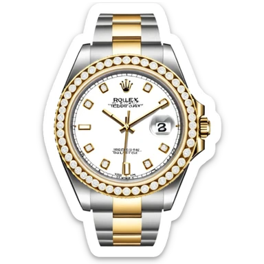 Rolex day iced out sticker