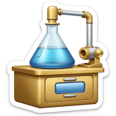 Secretive big lab in a deserted place sticker