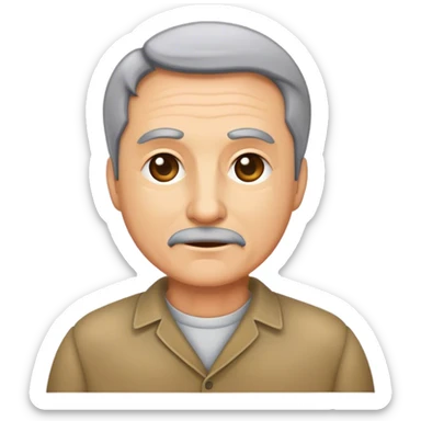 50 year old man sticker