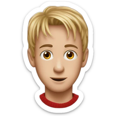 Kevin from home alone with strawberry sticker