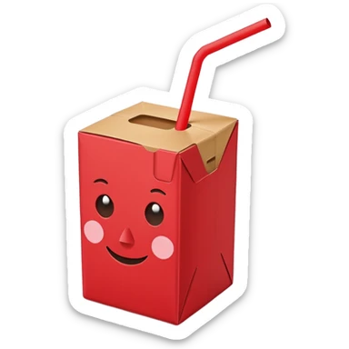 Juice box sticker