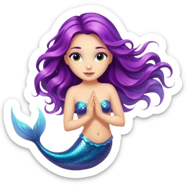 Beautiful mystic mermaid sticker