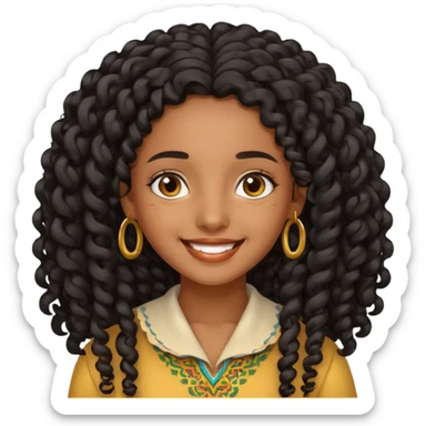 Habesha girl  sticker