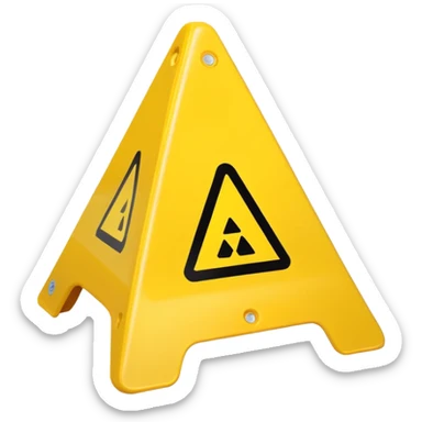 Wet Floor Sign sticker