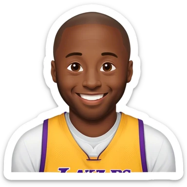 down syndrome kobe bryant smiling sticker