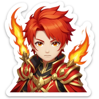 Mavuika The Pyro Archon from Genshin Impact sticker