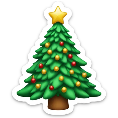 Christmas tree sticker