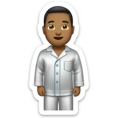 satin pajamas sticker