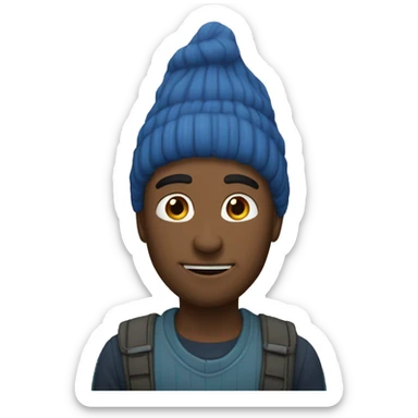 Букет из синих ромашек  sticker